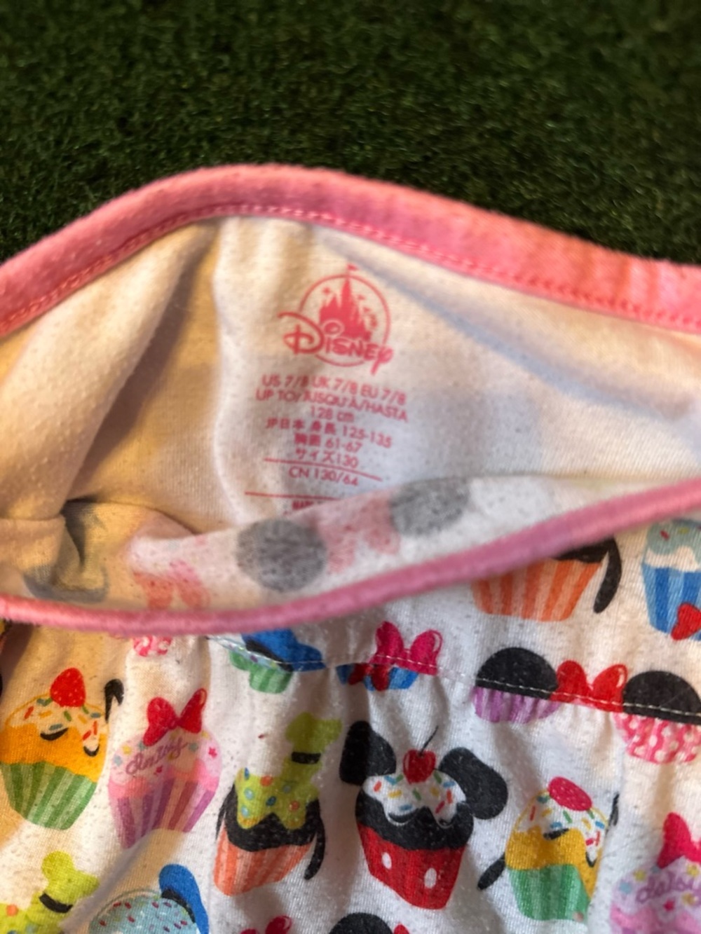 Disney Girls Cupcake & Minnie Ear Print nightgown with pink trim - Picture 5 of 5
